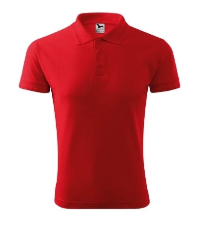 Malfini Pique Polo tricou guler roşu demo