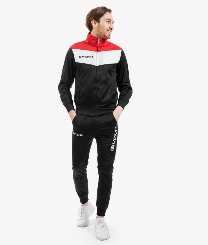 Givova Tuta Campo trening unisex negru-roșu 1012 demo