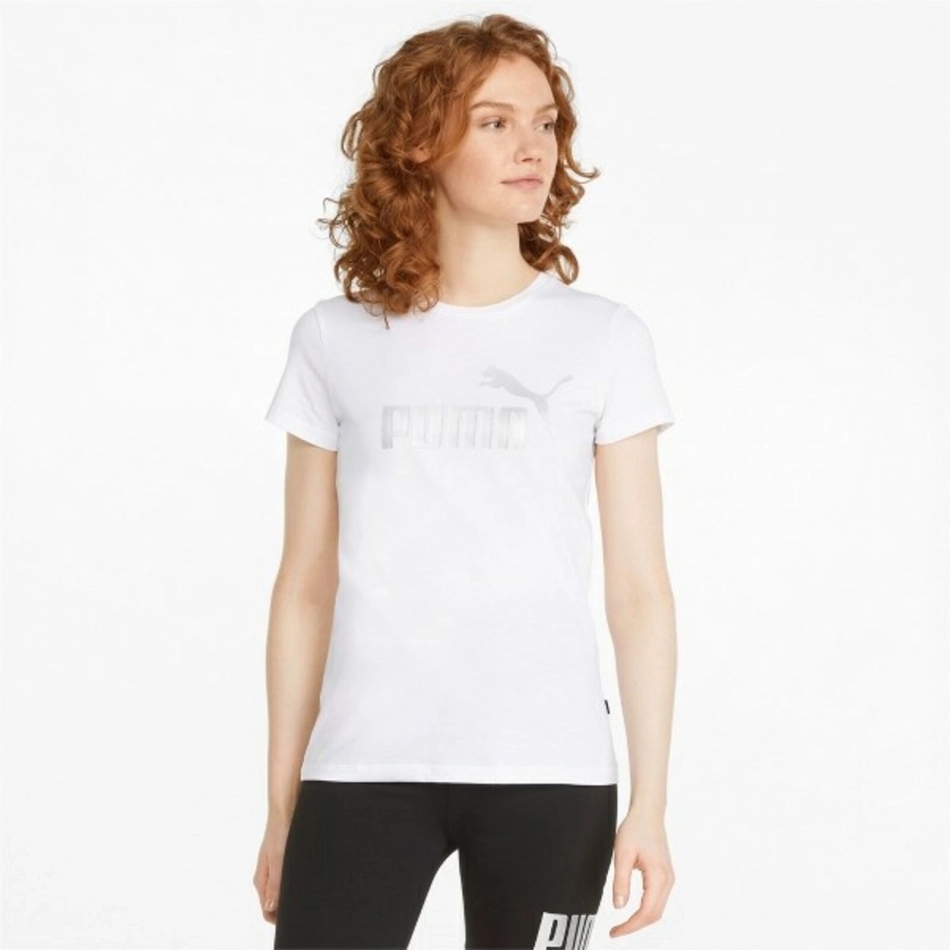 Puma ESS+ cu logo metalic tricou dama 848303 02 demo