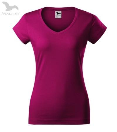 Malfini Fit V-Neck bumbac tricou femei demo