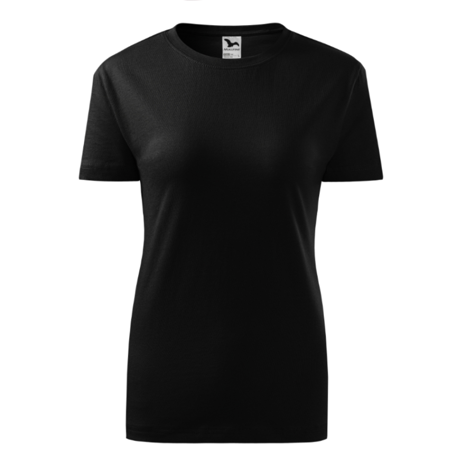 Malfini Classic new bumbac tricou femei negru demo